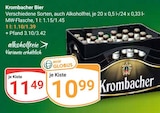 Bier Angebote von Krombacher bei GLOBUS Worms für 10,99 €