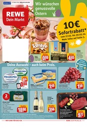 Aktueller REWE Supermarkt Prospekt in Emmerich und Umgebung, "Dein Markt" mit 33 Seiten, 25.03.2024 - 30.03.2024