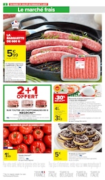 Prix et réduction Chipolatas dans le prospectus Carrefour Market en cours Offre Chipolatas dans le catalogue Carrefour Market du moment à la page 4