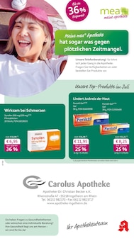 Aktueller mea - meine apotheke Prospekt "Unsere Juli-Angebote" für Ingelheim (Rhein) Aktueller mea - meine apotheke Prospekt für Ingelheim (Rhein) mit Seiten