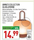 GLASLATERNE im Angebot bei Marktkauf in Menden GLASLATERNE Angebote von ANNA'S COLLECTION bei Marktkauf Menden für 14,99 €