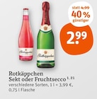 Sekt oder Fruchtsecco Angebote von Rotkäppchen bei tegut Rüsselsheim für 2,99 €
