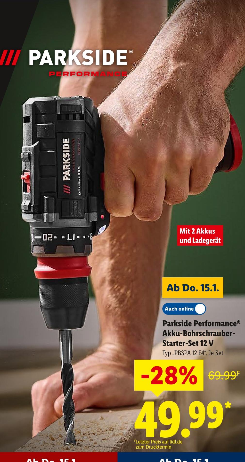 Akku-Bohrschrauber-Starter-Set 12 V