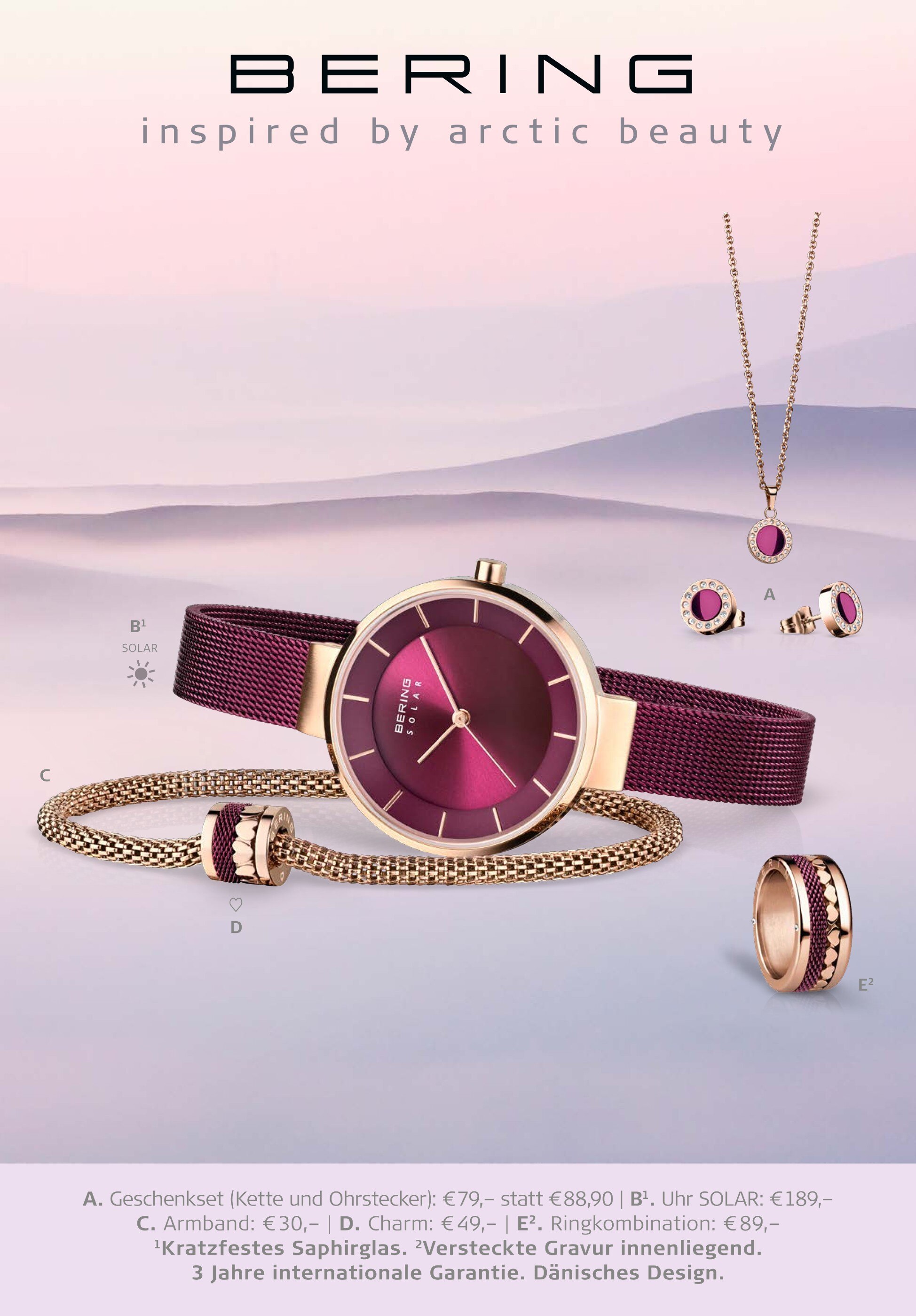 BERING Prospekt für Hamburg mit 15 Seiten BERING Prospekt für Hamburg: "inspired by arctic beauty", 15 Seiten, 13.11.2021 - 23.12.2021