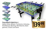 Tisch MULTI FUN 10 in 1 im Angebot bei E center in Filderstadt Tisch MULTI FUN 10 in 1 Angebote bei E center Filderstadt für 139,99 €