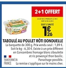 Taboulé au poulet rôti - Bonduelle en promo chez Supeco Taboulé au poulet rôti - Bonduelle dans le catalogue Supeco