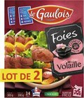 Lot de 2 étuis de gésiers ou foies de volaille confits - LE GAULOIS à 5,49 € dans le catalogue Casino Supermarchés