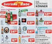 Bier im Getränke Oase Prospekt in Ennigerloh Aktueller Getränke Oase Prospekt mit Bier, "Aktuelle Angebote", Seite 1