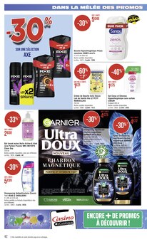 Promotion Sanex dans le prospectus Géant Casino, valable du 26/09/2023 au 08/10/2023 Promo Sanex dans le catalogue Géant Casino du moment à la page 42