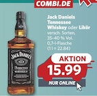Tennessee Whiskey im Angebot bei combi in Wilhelmshaven Tennessee Whiskey Angebote von Jack Daniels bei combi Wilhelmshaven für 15,99 €