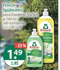 Spülmittel Angebote von Frosch bei V-Markt München für 1,49 €