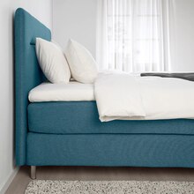 IKEA Hamburg - Boxspringbett Hokkåsen mittelfest/Tustna blau 180x200 cm Boxspringbett Hokkåsen mittelfest/Tustna blau 180x200 cm Angebot bei IKEA Hamburg im Prospekt "Click & Collect: Jetzt bestellen und abholen"
