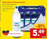 Aktuelle Wasser Angebote bei Netto Marken-Discount in Stuttgart Aktuelles Mineralwasser Sanft oder Naturell Angebot bei Netto Marken-Discount in Stuttgart ab 5,49 €