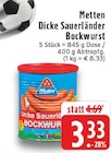 EDEKA - Dicke Sauerländer Bockwurst Angebot im Prospekt Dicke Sauerländer Bockwurst bei EDEKA im Prospekt "" für 3,33 €