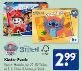 PAW Patrol Kinder-Puzzle im Angebot bei ALDI SÜD in Heidelberg PAW Patrol Kinder-Puzzle Angebote von Nickelodeon bei ALDI SÜD Heidelberg für 2,99 €