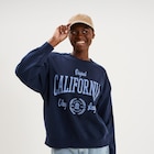Sweat col rond manches longues bleu marine femme dans le catalogue La Halle