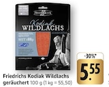 Kodiak Wildlachs geräuchert Angebote von Friedrichs bei E center Göppingen für 5,55 €