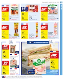 Prix et réduction Saucisse dans le prospectus Carrefour en cours Offre Saucisse dans le catalogue Carrefour du moment à la page 67