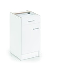 Meuble bas de cuisine Laura - 1 porte et 1 tiroir - 40cm dans le catalogue Brico Cash