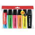 5 surligneurs boss mini + 1 boss mini noir - STABILO dans le catalogue Carrefour