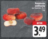 EDEKA Piesau - Plattpfirsiche weißfleischig Angebot im Prospekt Plattpfirsiche weißfleischig bei EDEKA im Piesau Prospekt für 3,49 €