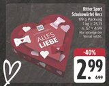 Schokowürfel Herz Angebote von Ritter Sport bei E center Bayreuth für 2,99 €