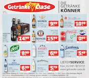 Aktueller Getränke Oase Prospekt mit Bier, "Aktuelle Angebote", Seite 1