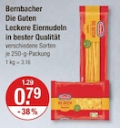 Leckere Eiernudeln von Bernbacher Die Guten im aktuellen V-Markt Prospekt für 0,79 €