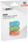 PACK DE 3 CLES USB 2.0 D250 16GB - EMTEC - Auchan Hypermarché à Antony PACK DE 3 CLES USB 2.0 D250 16GB - EMTEC en promo chez Auchan Hypermarché Antony à 17,99 €