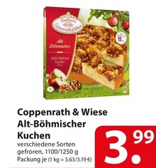 famila Nordost Detmold - Coppenrath & Wiese Alt-Böhmischer Kuchen Coppenrath & Wiese Alt-Böhmischer Kuchen Angebot bei famila Nordost Detmold im Prospekt "besser als gut!"