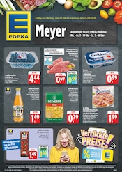 Aktueller EDEKA Prospekt mit Fleisch, "Wir lieben Lebensmittel!", Seite 1