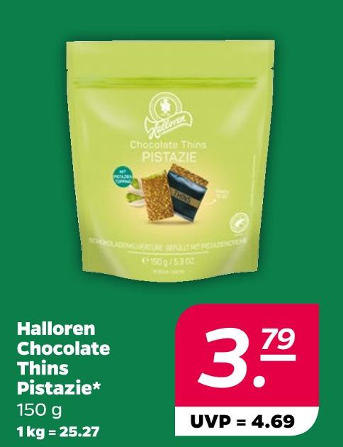 Chocolate Thins Pistazie