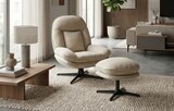Fauteuil Andy pivotant à 360° inclinable 95×85×95 cm - Maxi Bazar à Antony Fauteuil Andy pivotant à 360° inclinable 95×85×95 cm en promo chez Maxi Bazar Antony à 199,99 €