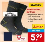 Arbeitssocken, 5er Pack Angebote von Stanley bei Netto Marken-Discount Neumünster für 5,99 €