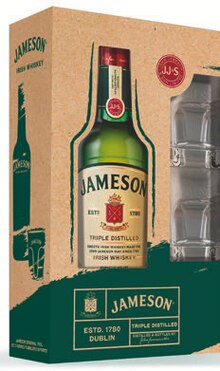 Coffret Irish Whiskey - Carrefour à Calais Coffret Irish Whiskey en promo chez Carrefour Calais à 18,30 €
