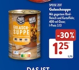 Gulaschsuppe von Speise Zeit im aktuellen ALDI SÜD Prospekt für 1,25 €