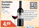 Dornfelder Rotwein trocken von  im aktuellen Getränke City Prospekt für 4,49 €