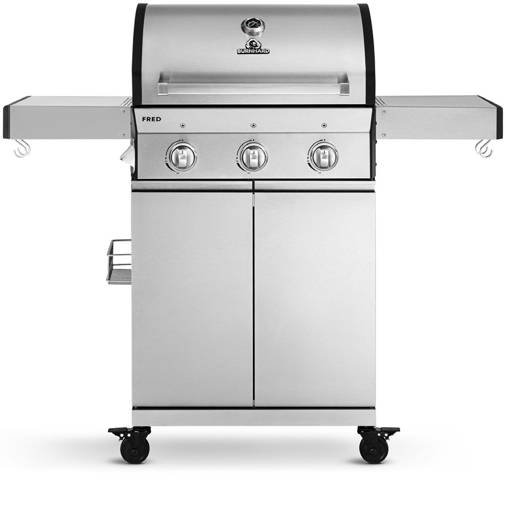 REWE Berlin - 3-Brenner Fred Gasgrill Modell 2021 3-Brenner Fred Gasgrill Modell 2021 Angebot bei REWE Berlin im Prospekt Angebote im Markt