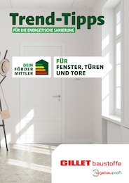 Gillet Baustoffe Prospekt für Rheinzabern: "Trend-Tipps FÜR DIE ENERGETISCHE SANIERUNG", 6 Seiten, 20.09.2024 - 29.09.2024