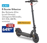 E-Scooter Urbanicer im Angebot bei ALDI Nord in Gera E-Scooter Urbanicer Angebote von AEG-Heckmotor bei ALDI Nord Gera für 649,00 €