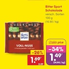 Schokolade im Angebot bei Netto Marken-Discount in Neuwied Schokolade Angebote von Ritter Sport bei Netto Marken-Discount Neuwied für 1,49 €