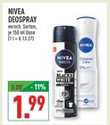 DEOSPRAY im Angebot bei Marktkauf in Arnsberg DEOSPRAY Angebote von NIVEA bei Marktkauf Arnsberg für 1,99 €