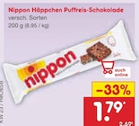 Aktuelle Schokolade Angebote bei Netto Marken-Discount in Wolfsburg Aktuelles Häppchen Puffreis-Schokolade Angebot bei Netto Marken-Discount in Wolfsburg ab 1,79 €
