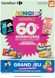 Prospectus Carrefour en cours, "LE MOIS MONOPOLY", page 1 sur 104