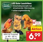 LED Solar Leuchttiere für 6,99 € bei Netto Marken-Discount im Angebot LED Solar Leuchttiere im aktuellen Netto Marken-Discount Prospekt