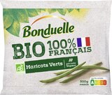 Haricots Verts pré-cuits vapeur Bio 100% français surgelés - BONDUELLE en promo à 1,99 € chez Géant Casino Haricots Verts pré-cuits vapeur Bio 100% français surgelés - BONDUELLE dans le catalogue Géant Casino