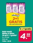 White & Shine von Odol-med3 für 4,99 € bei Netto mit dem Scottie im Angebot White & Shine von Odol-med3 im aktuellen Netto mit dem Scottie Prospekt