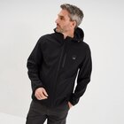 Blouson déperlant fourré à capuche noir homme - La Halle à Clermont-Ferrand Blouson déperlant fourré à capuche noir homme en promo chez La Halle Clermont-Ferrand à 39,99 €