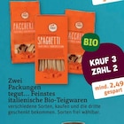 Zwei Packungen tegut... Feinstes italienische Bio-Teigwaren von tegut im aktuellen tegut Prospekt