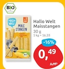 Maisstangen von Bio für 0,49 € bei budni im Angebot Maisstangen von Bio im aktuellen budni Prospekt